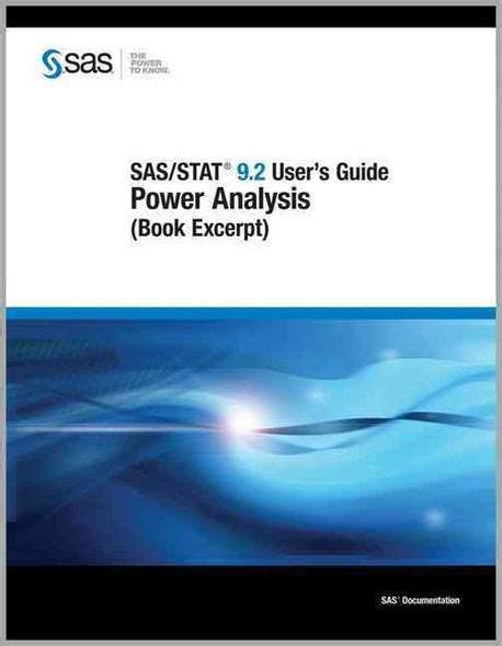 Sas or stat 9 22 users guide power analysis book excerpt sas documentation. - Cav diesel injector pump repair manual.
