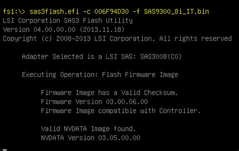 Sas3flash commands. .