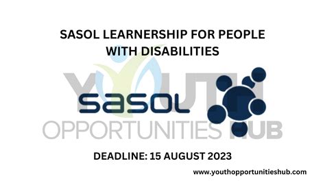 Sasol Learnership Opportunity For People With Disabilities 2024