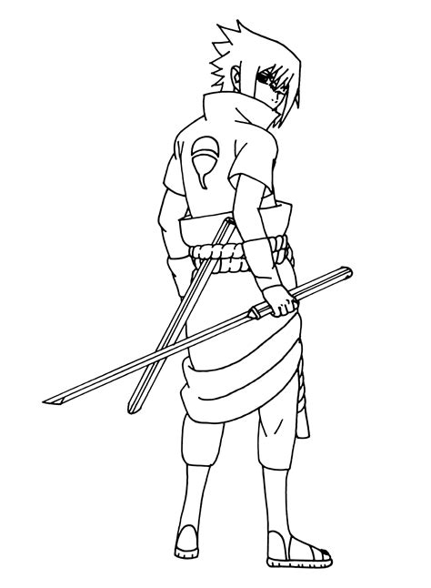 Sasuke Coloring Sheets