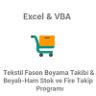 Satış - Tekstil Fason Boyama Takibi & Boyalı-Ham Stok ve Fire Takip …