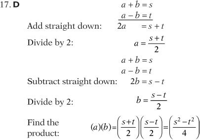 Sat Math Multiple Choice Practice Question Answer And Explanation