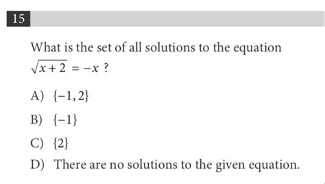 Sat math problems. Feb 12, 2023 ... In this problem, we are asked to find the value of x when k = 3. We have to substitute k =3 in the equation (x-1)/3 = k. 