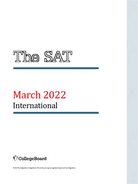 Sat test march 2022. .  ...