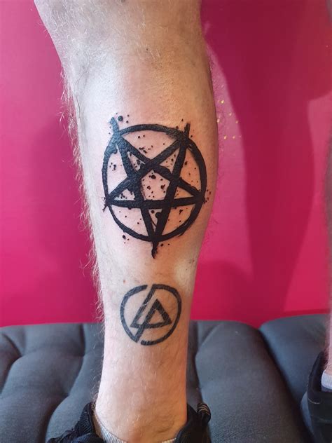 Satanic tattoo. The owner of Bang Bang Tattoo, Keith McCurdy, says he's running his shops the 