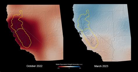 Satellite images show impact of California's historic rainy season