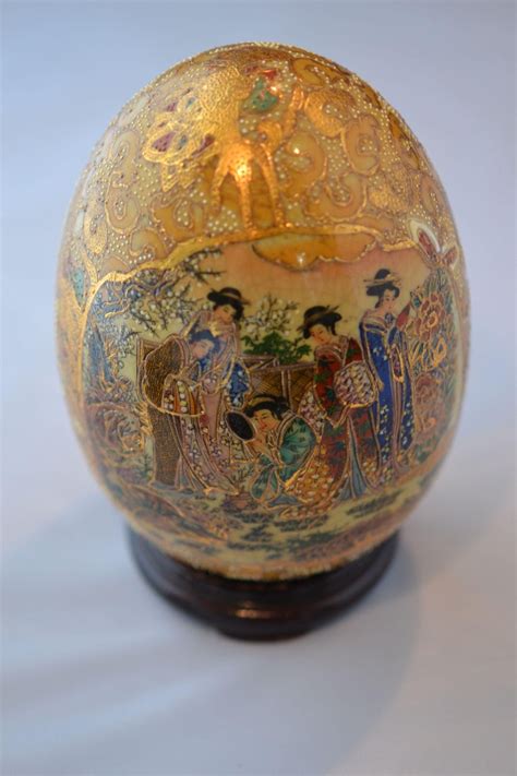 VERY UNIQUE SATSUMA MADE IN CHINA VASE HAND PAINTED GEISHA RAISED DECOR GOLD 12" Opens in a new window or tab. Pre-Owned. $93.75. brknspk (5,511) 100%.. 