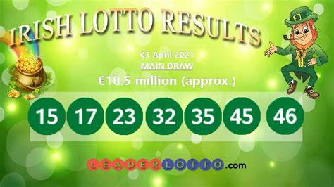 Saturday's Irish Lotto Resultss