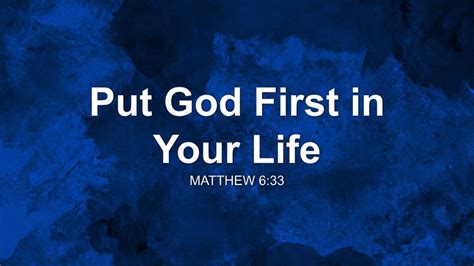 Saturday Sermon: Put your life in God