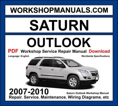 Saturn Outlook Service Manual