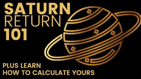 Find out when your Saturn Return is and 