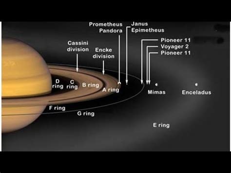 Planetary Rings. The moons of Saturn also play a role in th