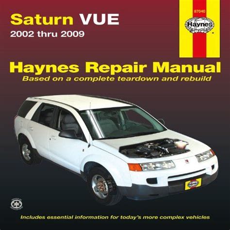 Saturn vue 2002 2010 repair manual. - Crown wp2300s series pallet truck parts manual.