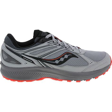 The Saucony Cohesion 14 is a mid-range running shoe designed to absorb impact and promote a natural stride. Toe-to-heel VERSARUN cushioning reduces shock and fatigue, which in turn makes for a .... 