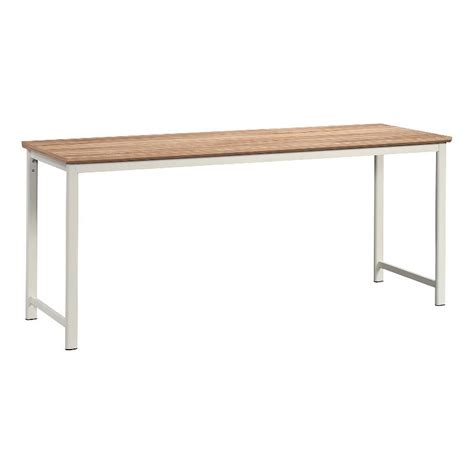 Sauder Bergen Circle Engineered Wood Table Desk in Kiln Acacia …