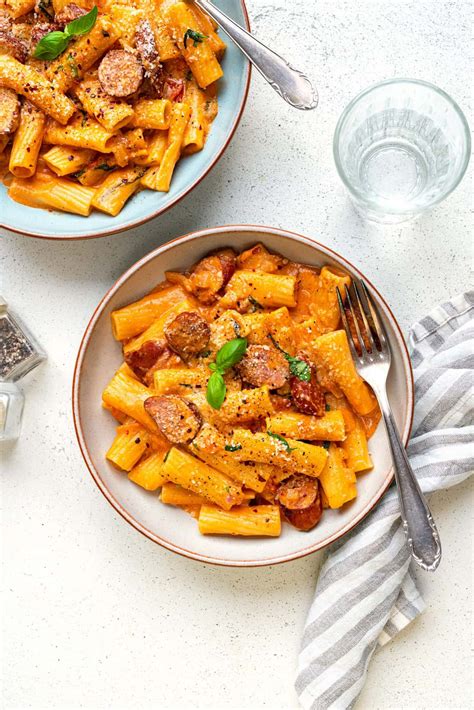 Sausage Pasta In Creamy Tomato Mascarpone Sauce