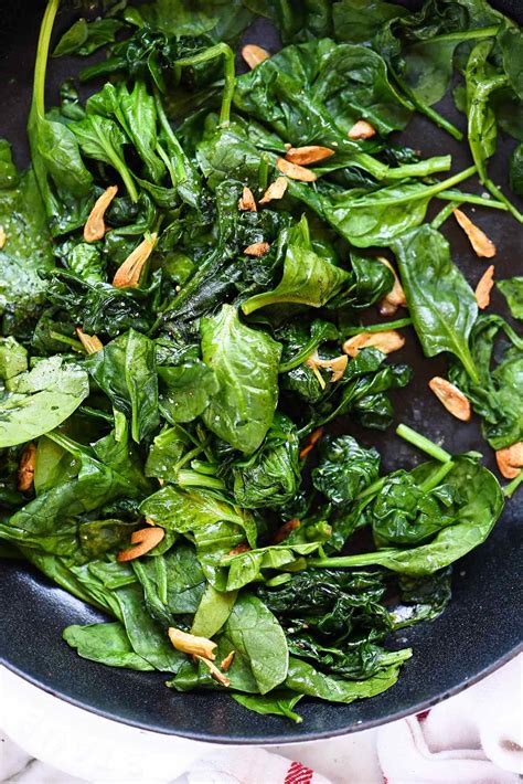 Sautéed Spinach with Garlic - foodiecrush