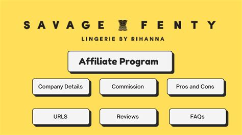 Savage fenty affiliate program. SAVAGE X FENTY. Savage X Fenty is an inclusive lingerie brand founded by singer and entrepreneur Rihanna in 2018. The brand has quickly gained popularity for its stylish and comfortable intimate wear, catering to a diverse range of body sizes from XS to 3XL and bra sizes from 30A to 42H/46DDD. Product Line. 