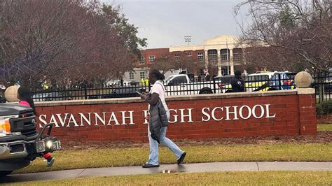 Update 11:04 a.m.: SCCPSS Campus Police Chief Terry Enoch says a call came in stating an active shooter entered Savannah High, "they were very specific about location and that students were injured.".