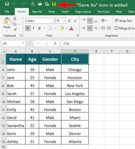 Save As Shortcut in Excel 3 Quick and Easy Methods