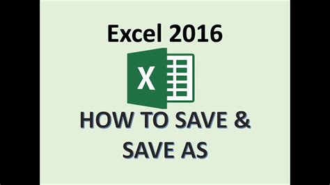 Save Excel 2016 full version