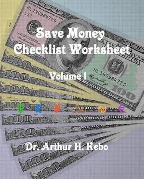 Save Money Checklist Worksheet Volume 1