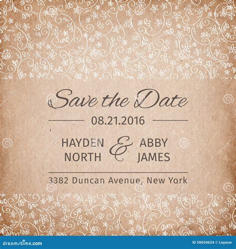 Save The Date Vector Invitation Template Designious