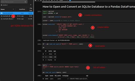Save pandas dataframe to sqlite.  Then, we connect to an SQLite database and use to_sql() to...