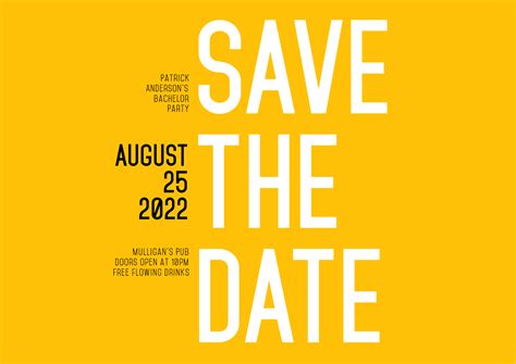 Save the Date Invitation Design Design Template 1606668