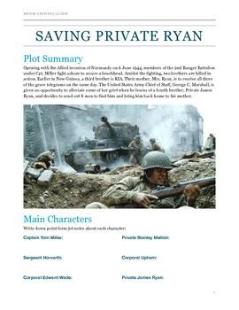 Saving private ryan viewing guide and discussion answers. - Answers key valette contacts manual 8th.