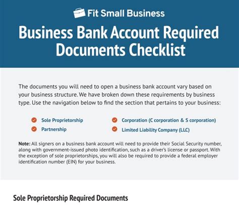 Savings Account Checklist Documents Needed To Open An Account 