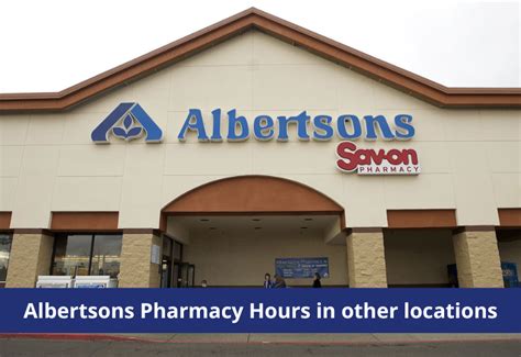 Savon hours albertsons. Albertsons Pharmacy 909 E Parkcenter Blvd. 909 E Parkcenter Blvd. Visit Store Website. Browse all Albertsons Pharmacy locations in Boise, ID for prescription refills, flu shots, vaccinations, medication therapy, diabetes counseling and immunizations. Get prescriptions while you shop. 