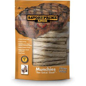 Savory Prime Rawhide Munchies Sticks 5" Dog Treats, 50 count