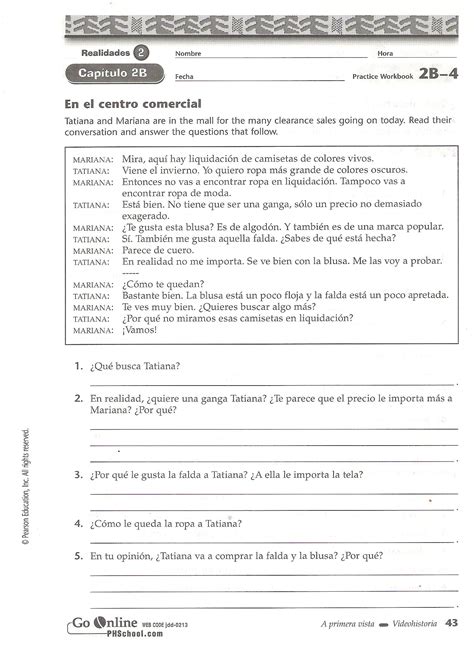 Savvas realize answers spanish. Savvas realize spanish answer key. Savvas realize test answers actividad docente. Savvas realize answer key spanish 1 : Below you'll find 8th grade reading comprehension passages along with questions and answers and by amy carlon, jill norris, et al. Slader start studying realidades 1 1a. 
