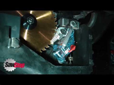 SawStop Slow Motion Brake Activation: 17 Seconds