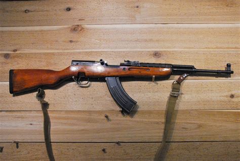 The SKS, short for Self-Loading Carbine of the Simonov System, is the odd one out. Developed in the interim between the Mosin-Nagant and the AK-47, Sergei Simonov’s semi-automatic carbine had a .... 