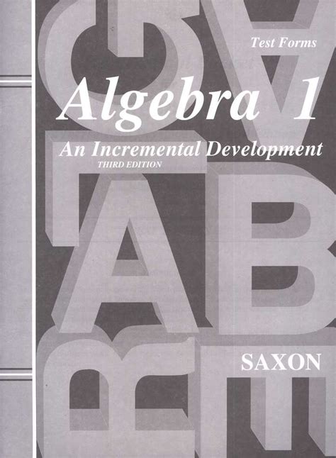 Saxon Math Algebra 1 Answer Keys & Tests, 3rd Edition R.O.C.K. Solid Home School Books