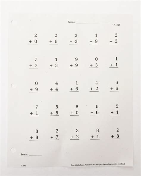 Saxon Math Kindergarten Worksheets is Math Algebra 1 Printable Worksheets Math Algebra… in 2020