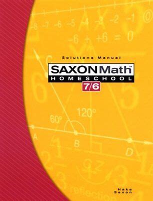Saxon math 7 6 homeschool edition solutions manual. - Derecho - marco juridico de las organizaciones / polimodal.
