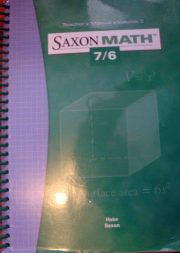 Saxon math 7 6 teacher s manual volume 2. - 1998 saab 900 se turbo repair manual.