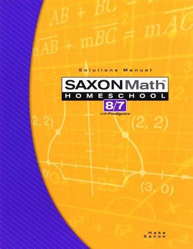Saxon math 8 7 with prealgebra solutions manual. - Introductory mathematical analysis 13th edition solution manual.