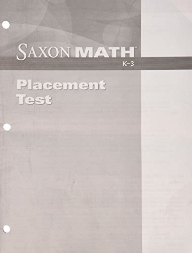 Saxon math placement test. We have really floundered with math. It has not been an easy subject for me to teach or for my children to learn. I want to give Saxon a try but I'm not sure where to place them. I gave my dd12 and ds11 the placement test for Saxon three and they barely made it passed the first 2 pages! I hate pl... 