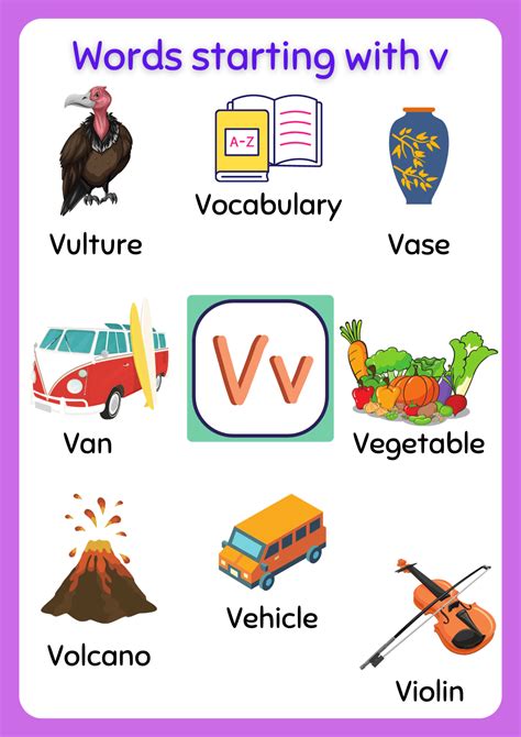 Say and Memorize Words Begin with the Letter V in 2021 How to