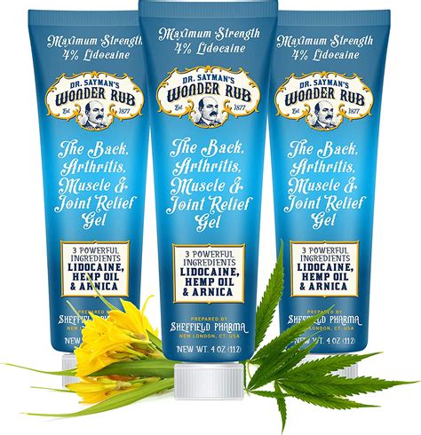 Shop Dr. Sayman’s Wonder Rub – Best Pain Gel for Back, , Muscle & Joint Pain / Arnica with a Botanical Blend / Single (4oz) online at best prices at desertcart - the best international shopping platform in Honduras. FREE Delivery Across Honduras. EASY Returns & Exchange.. 