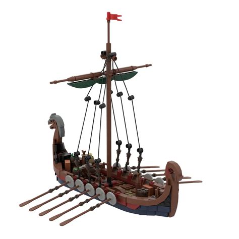 Sayotoo Viking Longship Building Kit; Building Playset for Kids …