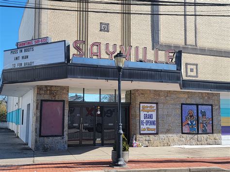 Sayville theater. Sayville Theater is now playing Five Nights at Freddy’s, Meg Ryan's What Happens Later, The Marsh King’s Daughter, and the last weekend of Taylor Swift's... 