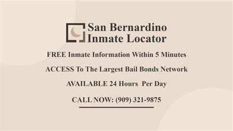 San Bernardino Inmate Locator Offers Inmate Search Services in