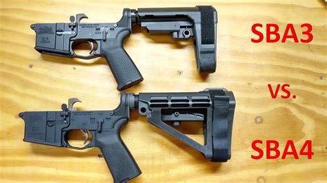 Sba4 vs sba3. Feb 7, 2020 · 0:00 / 6:07 SBA3 vs SBA4 - Tabletop Comparison of SB Tactical Pistol Stabilizing Braces (Fixed) Practical Weapons 3.64K subscribers 9.7K views 3 years ago Per viewer request, brief tabletop... 