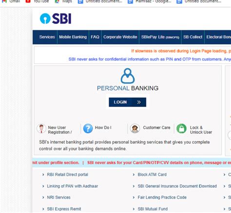 Sbionline in personal banking. Customer Care. Lock & Unlock User. SBI's internet banking portal provides personal banking services that gives you complete control over all your banking demands online. CORPORATE BANKING. yono BUSINESS Corporate (Vyapaar,Vistaar,Khata Plus,GINB) Supply Chain Finance LOGIN. 