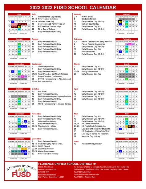 Sbsd Calendar 2021 22